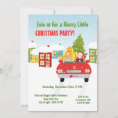 海賊少女トレジャーマップおもしろい誕生日パーティー 招待状 (正面)