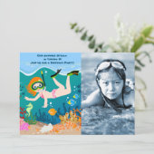 海賊少女トレジャーマップおもしろい誕生日パーティー 招待状 (スタンド正面)