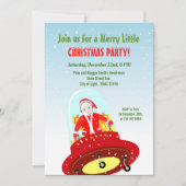 海賊少女トレジャーマップおもしろい誕生日パーティー 招待状 (正面)