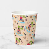 海賊少女トレジャーマップおもしろい誕生日パーティー 紙コップ (右)