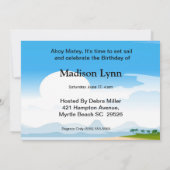 海賊少女誕生日招待状 招待状 (裏面)