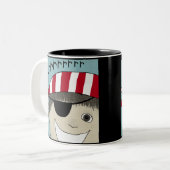 海賊少年の失敗 ツートーンマグカップ (正面左)