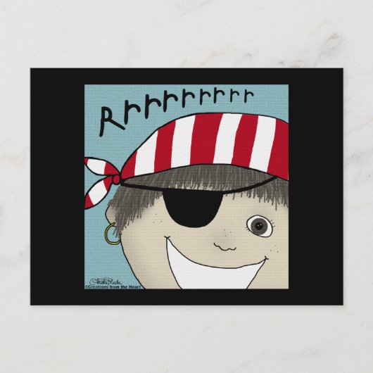 海賊少年の失敗 ポストカード (正面)