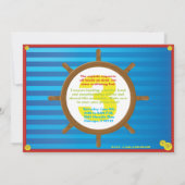 海賊少年誕生会の招待、アホイ·マテイズ！ 招待状 (裏面)