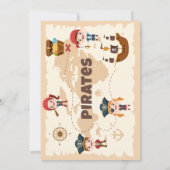 海賊島の少年誕生日 招待状 (裏面)