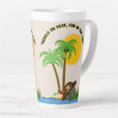 海賊島ビーチ カフェラテマグ (右アングル)