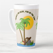 海賊島ビーチ カフェラテマグ (左アングル)