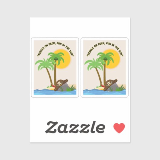 海賊島ビーチ シール (シート)