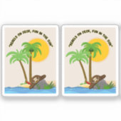 海賊島ビーチ シール (正面)