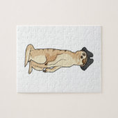 海賊帽子をかぶった海賊としてのメルカット ジグソーパズル (横)