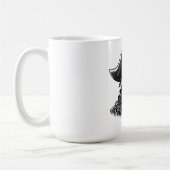 海賊帽子+眼帯+熊の海賊の頭 コーヒーマグカップ (左)