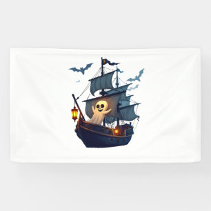 海賊幽霊船 – 怖いハロウィンティー 横断幕