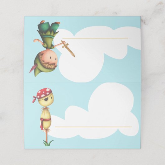 海賊座席表のための可愛いテーマ プレイスカード (外部開封)