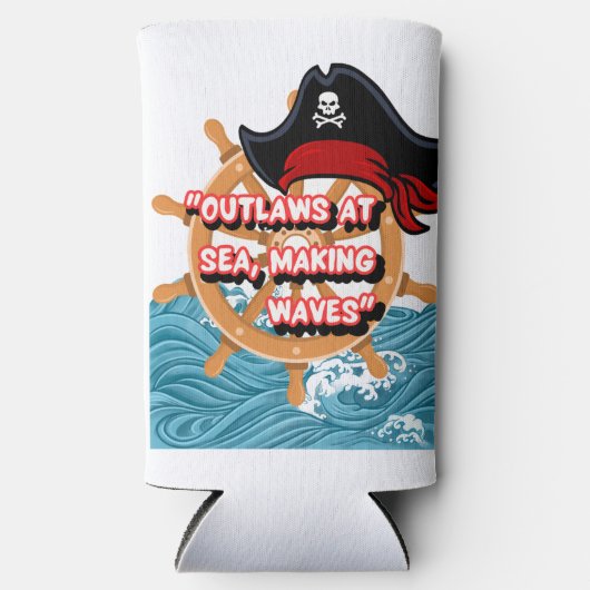 海賊引用文 スリム缶クーラー (正面)