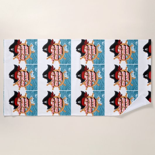 海賊引用文 ビーチタオル (正面)