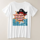 海賊引用文 プラスサイズTシャツ (デザイン裏面)
