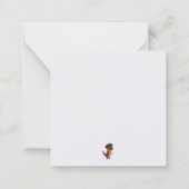 海賊恐竜バレンタインデーのカード ノートカード (裏面)