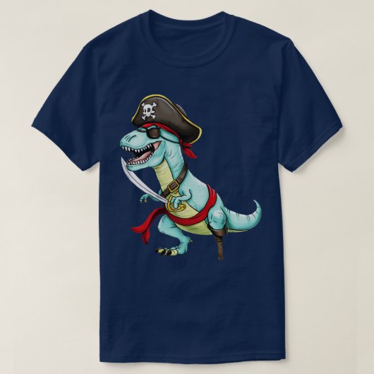 海賊恐竜 Tシャツ (デザイン正面)
