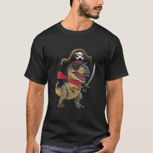 海賊恐竜Tレックス 楽しいハロウィン コスチューム Tシャツ