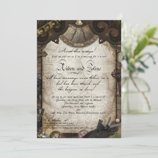 海賊招待状 招待状 (スタンド正面)