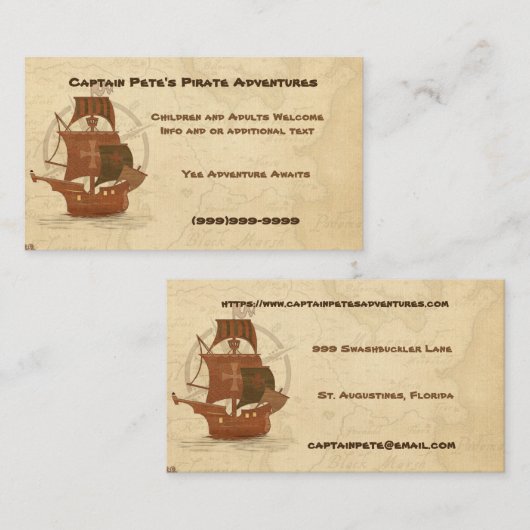 海賊探偵船 名刺 (正面/裏面)