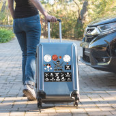 海賊旗とアンティーク海賊の宝石図 シール (スーツケースインサイチュ)