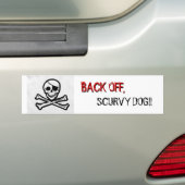 海賊旗のカスタムなバンパーステッカー バンパーステッカー (車上)