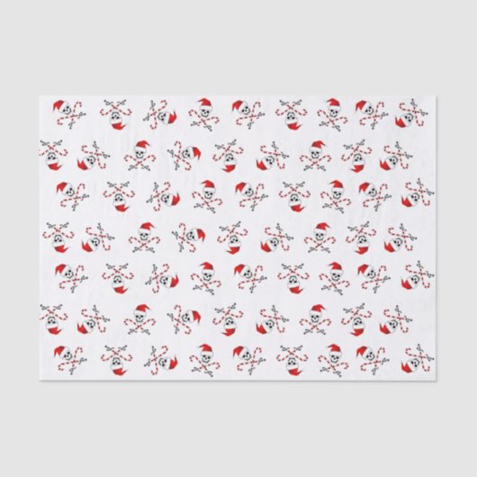 海賊旗のサンタのティッシュペーパー 薄葉紙 (正面)