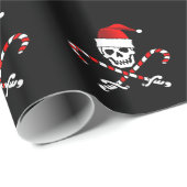 海賊旗のサンタの包装紙 ラッピングペーパー (ロールコーナー)