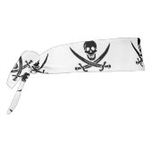 海賊旗のスカルが剣を渡り タイヘッドバンド (回転270)