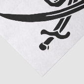 海賊旗のスカルが剣を渡り 薄葉紙 (詳細)