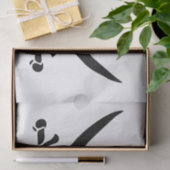 海賊旗のスカルが剣を渡り 薄葉紙 (ギフト)