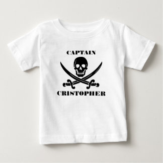 海賊旗のドクロ ベビーTシャツ