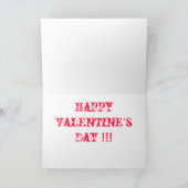 海賊旗のバレンタイン シーズンカード (内部)