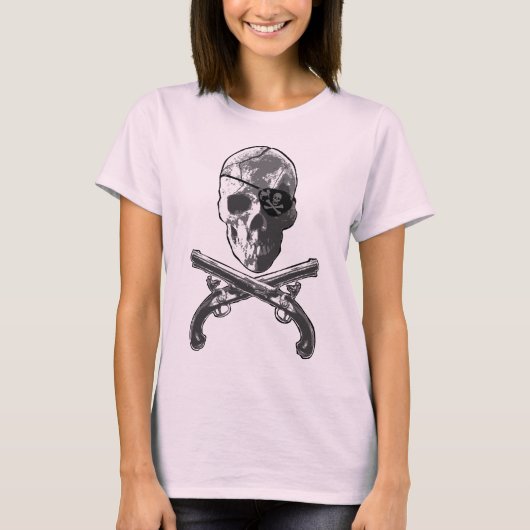 海賊旗のピストル Tシャツ (正面)