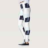 海賊旗の旗の白 レギンス (左)