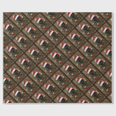 海賊旗の海賊クリスマス ラッピングペーパー (フラット)