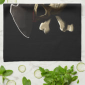 海賊旗の海賊スカル キッチンタオル (折り畳み)