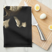 海賊旗の海賊スカル キッチンタオル (四つ折り)