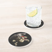 海賊旗の海賊スカル コースター (側面)