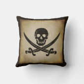 海賊旗の海賊旗の装飾用クッション クッション (裏面)