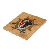 海賊旗の海賊車輪 タイル (側面)