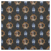 海賊旗の海賊車輪 ファブリック (見本)