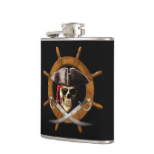 海賊旗の海賊車輪 フラスク (左)