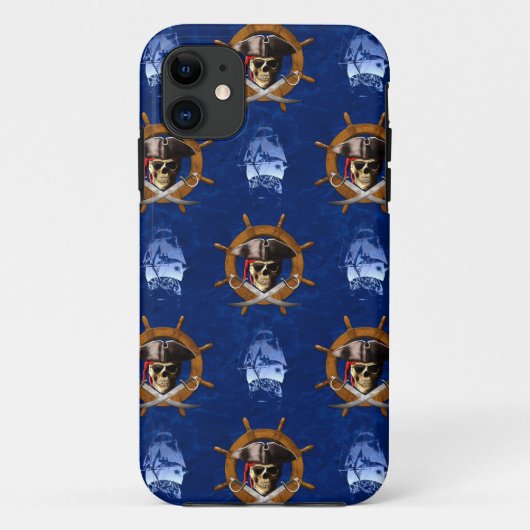海賊旗の海賊車輪 Case-Mate iPhoneケース (裏面)