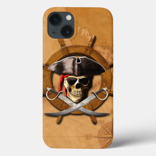海賊旗の海賊車輪 Case-Mate iPhoneケース (裏面)