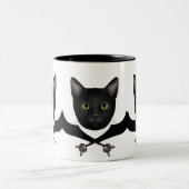 海賊旗の猫 ツートーンマグカップ (中央)