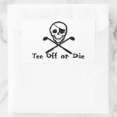 海賊旗ゴルフカートのバンパーステッカー 長方形シール (バッグ)