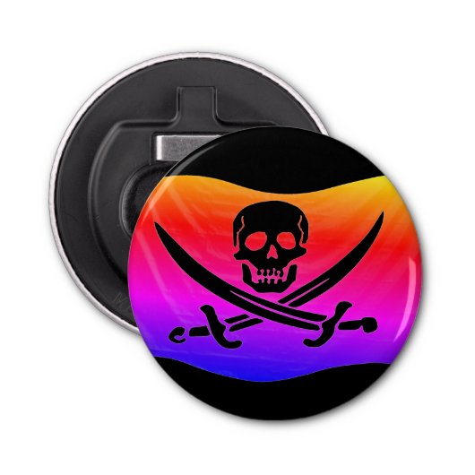 海賊旗ボトル開口器 栓抜き (正面)