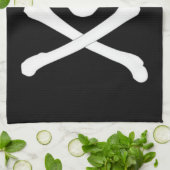 海賊旗(スカルとクロスボーン) （ジョリーロジャー） キッチンタオル (折り畳み)